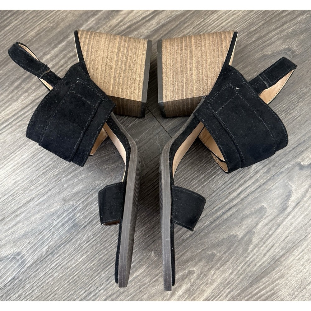 SOLD
Girl Block Heel Sandals Open Toe Slingback Minimalist Chic 8.5 Goth - Picture 5 of 10